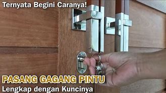 Cara Pasang Kunci Slot Jendela Rumah Kayu